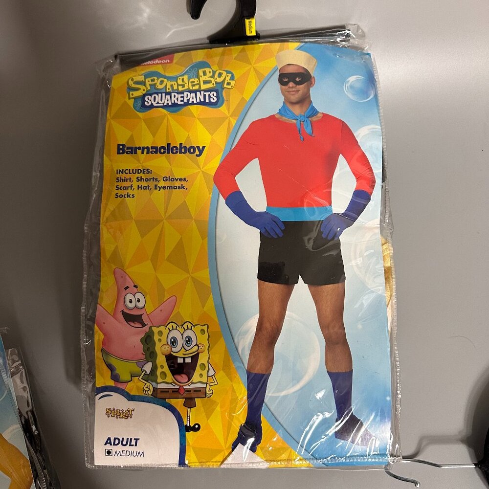BarnacleBoy Mens Costume Med. Spirit Halloween SpongeBob‎ Squarepants cosplay